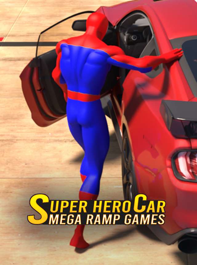 Superhero Car: Mega Ramp Games